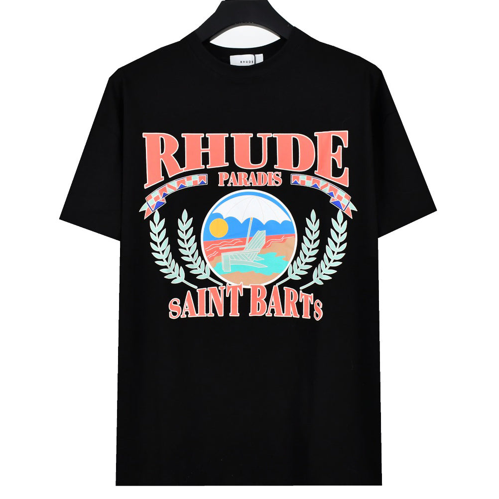 23ss Paradis Tropical Beach Print T-Shirt