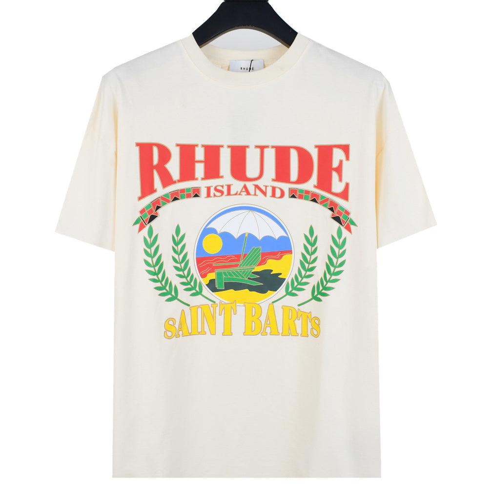 23ss Paradis Tropical Beach Print T-Shirt