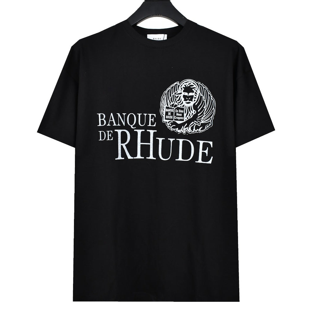 23ss of Banque bank LOGO old print T-shirt