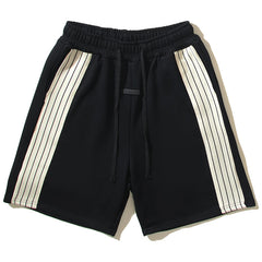 Natural 8Th Side Stripe Relaxed Shorts