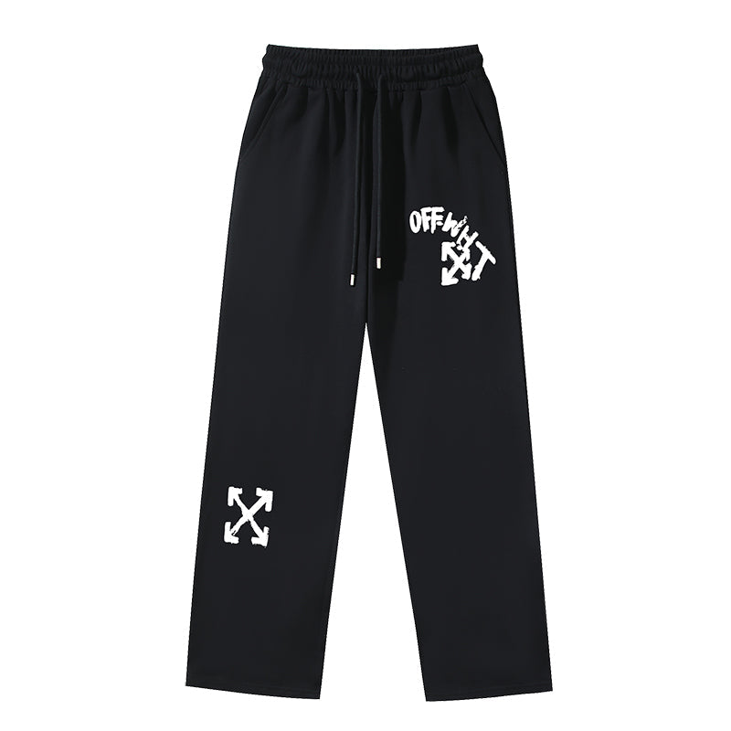 Arrow Printed Trousers Straight Loose Casual Pants #1066