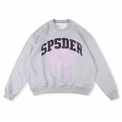 Varsity Web Crewneck Heather Sweatshirt Grey