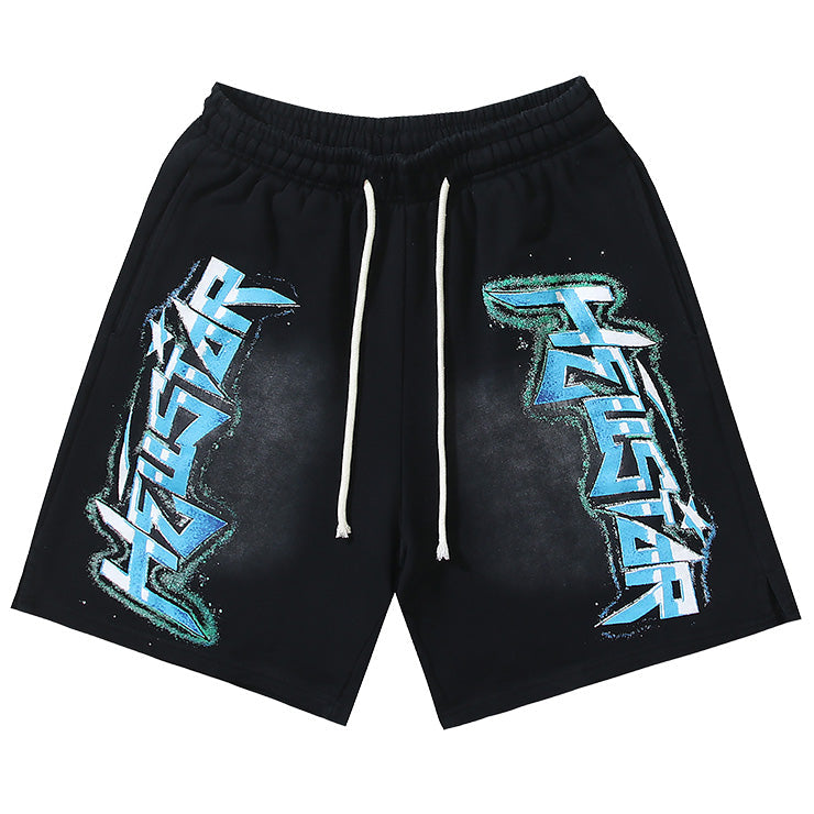 Graffiti Washed Shorts
