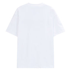 Letter Embroidery Logo T-Shirt White