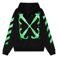 Moon Image Arrow Hoodie