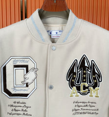 Off White baseball jacket