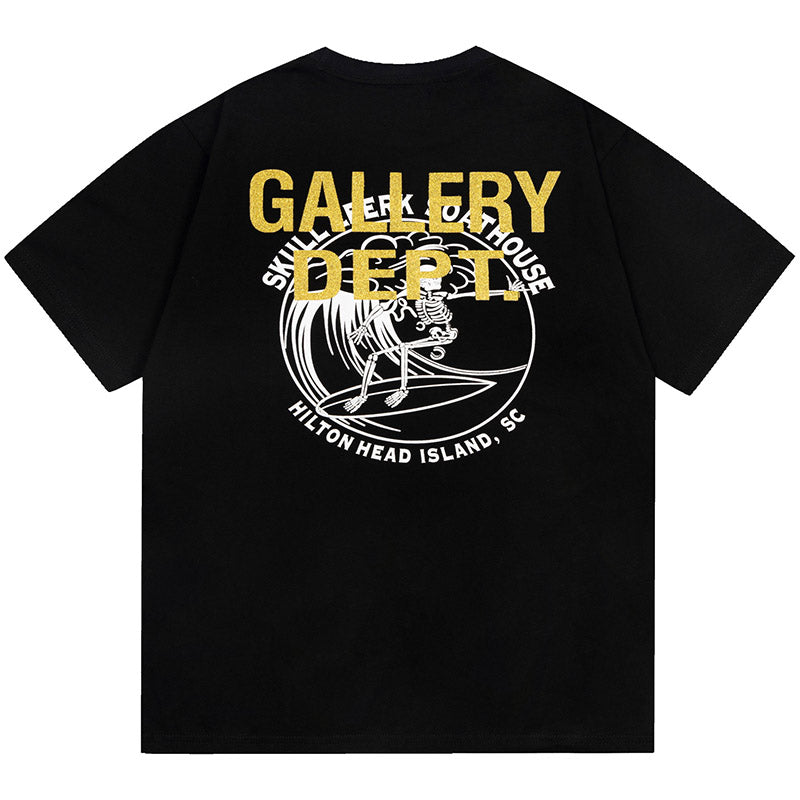 skull letter print T-Shirts