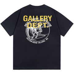 skull letter print T-Shirts