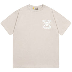 skull letter print T-Shirts