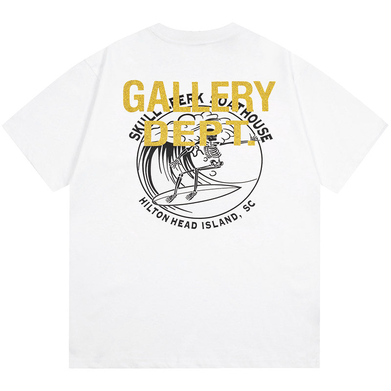 skull letter print T-Shirts