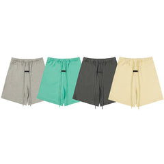 Season 9 multi-line letter print Shorts