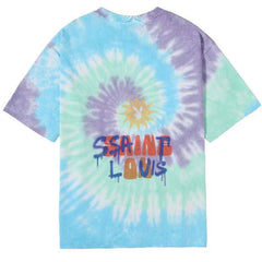 Tie-dye Graphic Print T-Shirts