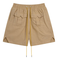 Embroidered Letters Logo Shorts