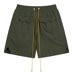 Embroidered Letters Logo Shorts