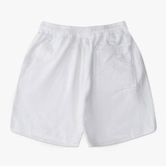 Straight-Leg Logo-Embroiderd Cotton-Fleece Shorts