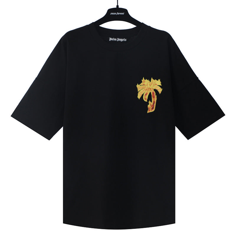 Burning Palm Over T-Shirt