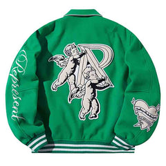 CHERUB WOOL VARSITY JACKET