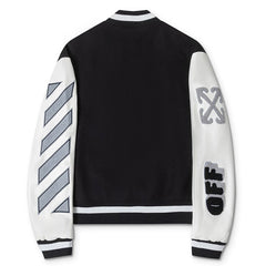 Leather wool Varsity Jacket