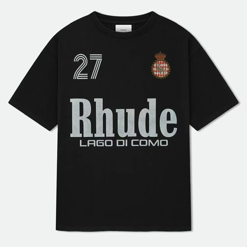 Men's Black Script Crest T-Shirt