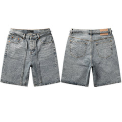 Crystal Diamond Denim Shorts #5096