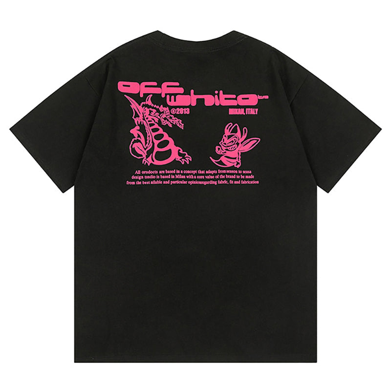 cartoon print T-Shirt