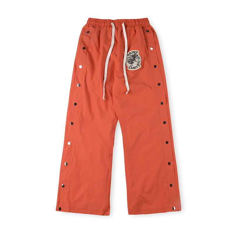 Nylon Hooded Track  Pants “Orange”