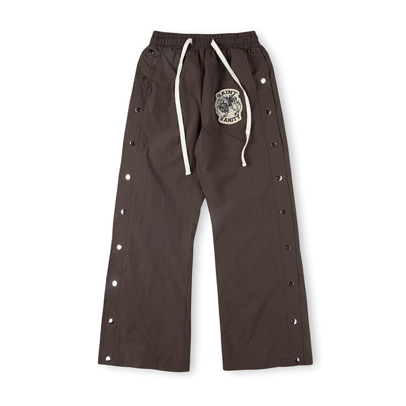 Nylon Hooded Track  Pants “Gray”