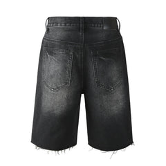 Crystal Diamond Denim Shorts #5104