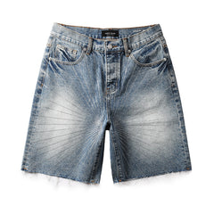 Crystal Diamond Denim Shorts #5100