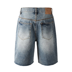 Crystal Diamond Denim Shorts #5100