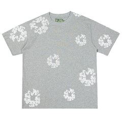 Denim Tears Crystal Patch Cotton logo Design T-Shirts