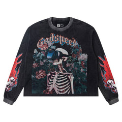 Vision Flowers Thermal Sweatshirts