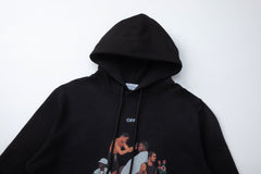 Black Cotton Hoodie