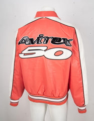 All Star Leather Jacket Red