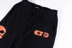 Hellstar Airbrushed Skull Closed Elastic Bottom Sweatpants