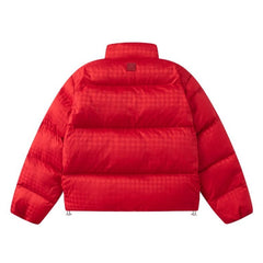 jacquard puffer down jacket