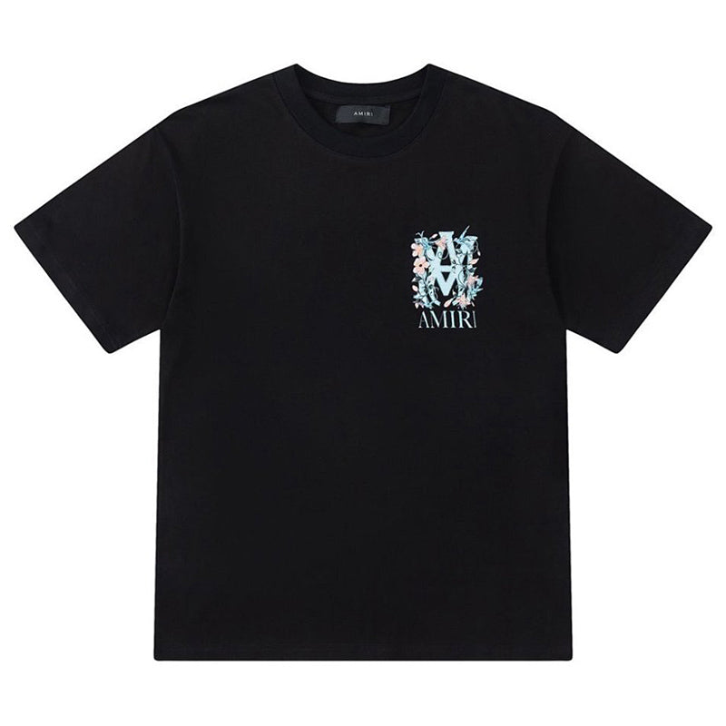 floral logo-print T-shirt