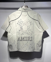 AMIRI Short Nylon Suit Trendy Streetwear Shirt Sets