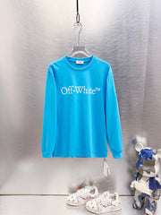 Off White Logo Print  Long-Sleeve T-Shirt