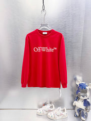 Off White Logo Print  Long-Sleeve T-Shirt