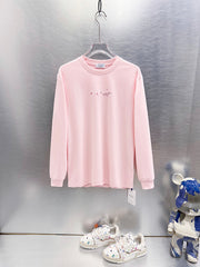 Off White Cherry Blossom Print Long-Sleeve T-Shirt