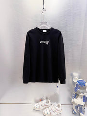 Off White Cherry Blossom Print Long-Sleeve T-Shirt