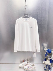 Off White Logo Print Long-Sleeve T-Shirt