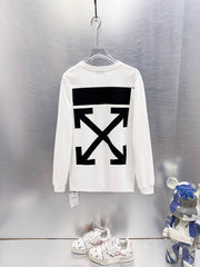Off White Logo Print Long-Sleeve T-Shirt