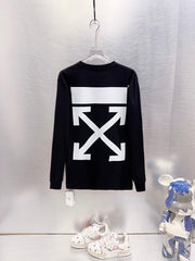 Off White Logo Print Long-Sleeve T-Shirt