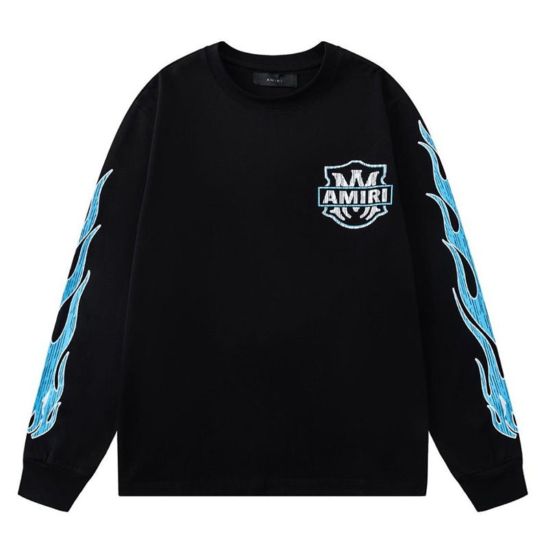 AMIRI Amiri Eagle Flames Long Sleeve Tee