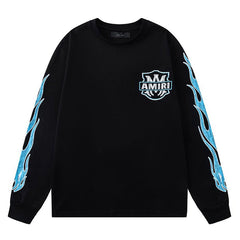 AMIRI Amiri Eagle Flames Long Sleeve Tee
