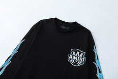 AMIRI Amiri Eagle Flames Long Sleeve Tee