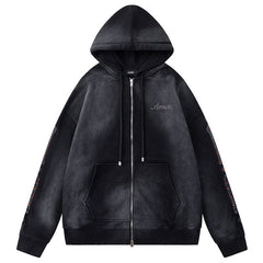 AMIRI Bones Studded Zip Hoodie