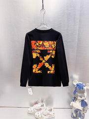 Off White Logo Print Long-Sleeve T-Shirt